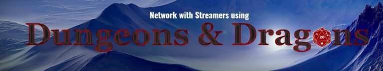 Network with streamers using DND