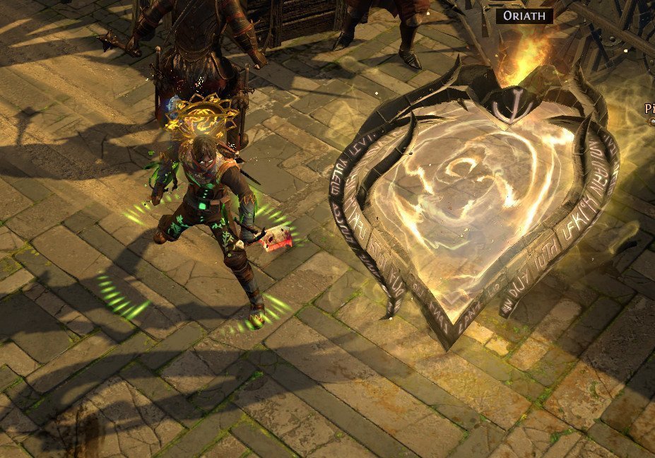 Preview of the Divine Portal and Divine Eyes MTX available from  Twitch Prime in December 2019.