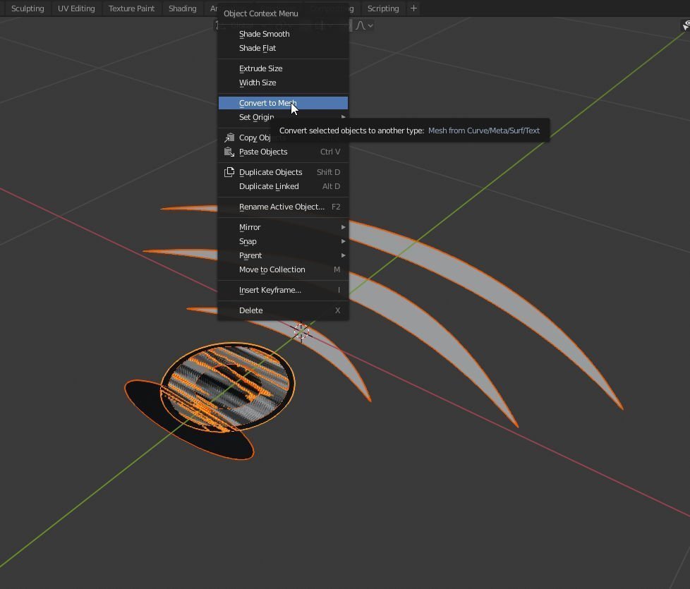 Convert your vector image of your 3D animated logo into a mesh.
