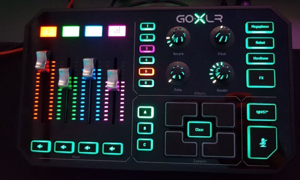 One of the best Audio Mixers designed for Streamers, the GoXLR by TC-Helicon