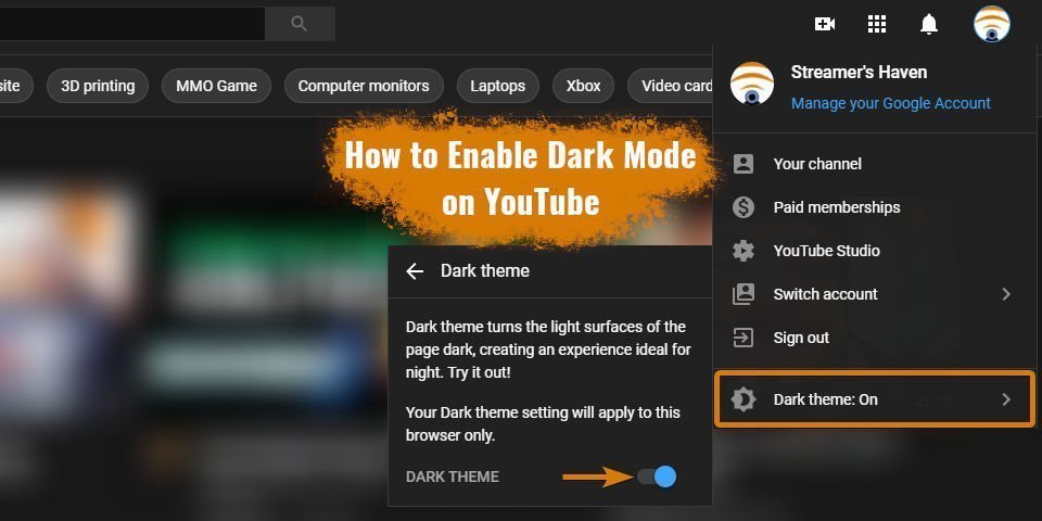 Did you know Youtube has a Dark Mode? Here’s how you turn it on