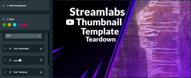 Streamlabs Prime YouTube Thumbnail creator