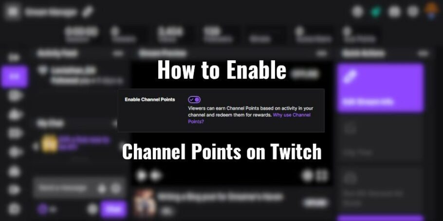 How to enable channel points on Twitch