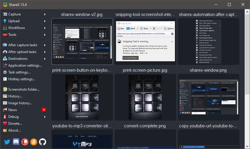 How to take a screenshot with ShareX.