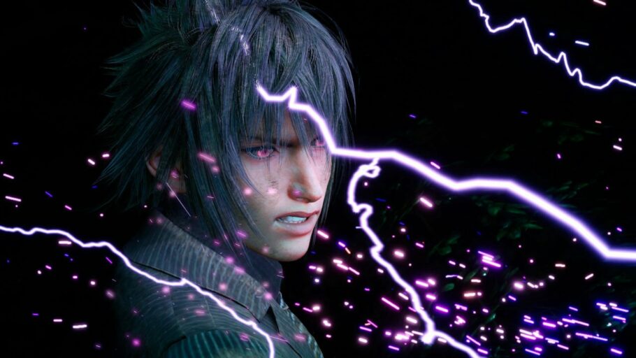 Noctis from Final Fantasy 15 Summoning the lightning guy