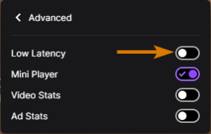 How to Disable Low Latency on Twitch