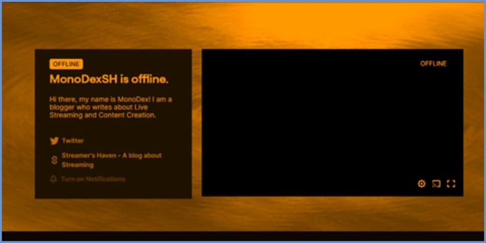Twitch Profile Banner shown on my Twitch page when I'm offline