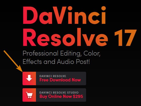 Get Started using DaVinci Resolve 17 - Download DaVinci Resolve