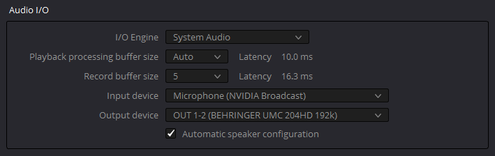 DaVinci Resolve 17 Fixing No Audio - Assign the correct devices