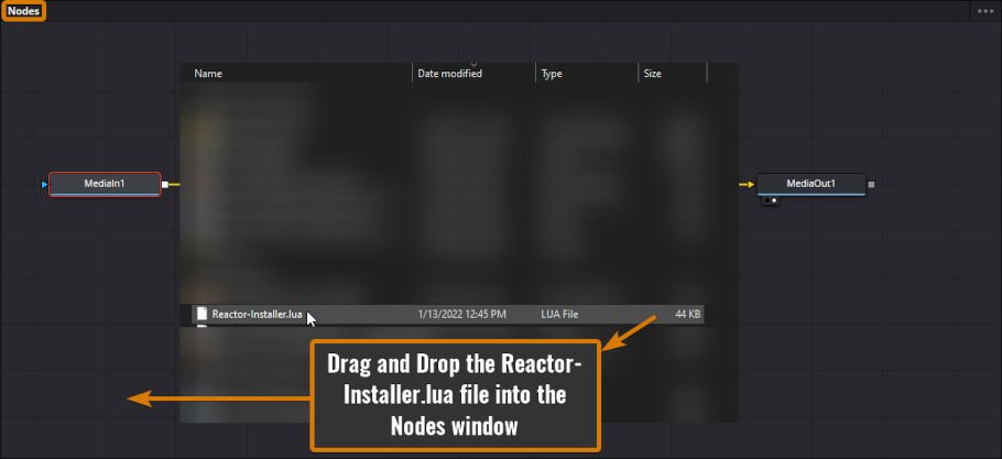 Reactor Install Instructions for DaVinci Resolve 17
