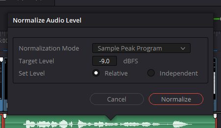 Normalize Audio