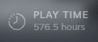 Space Engineers Play Time as of 06-08-2022 - 576.5 hours Play Time 