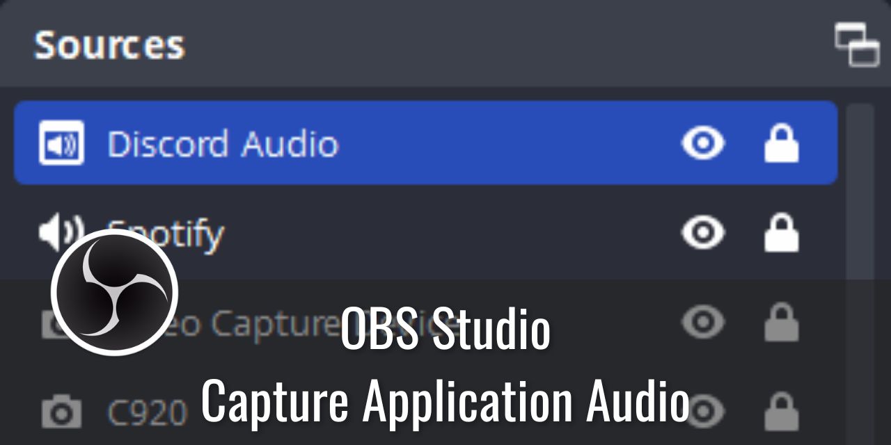 Capture Application Specific Audio in OBS Studio