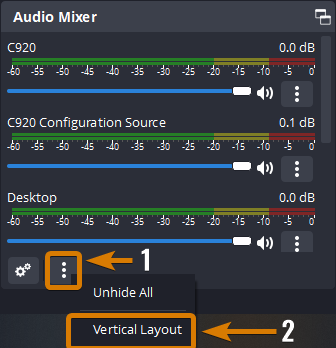 How to Swap to the Vertical Audio Mixer Layout
