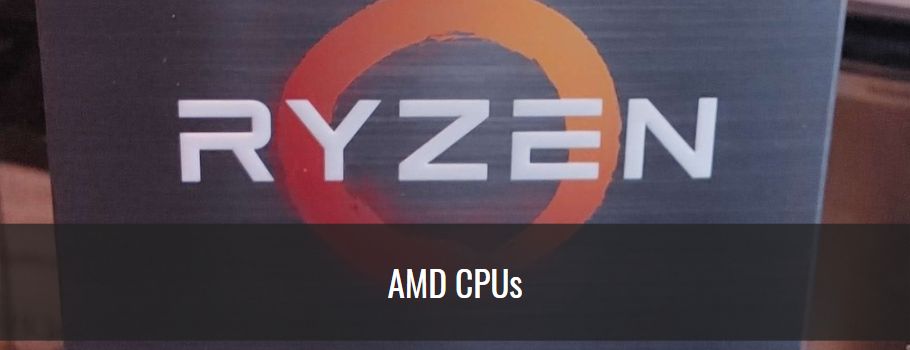 AMD Ryzen CPU box with the text AMD CPUs on it. Ryzen is the minimum AMD CPU model that should be used for OBS Studio system requirements