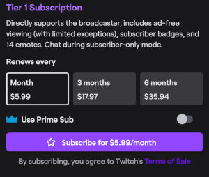 Twitch Mobile Subscription cost - Save money on Twitch Subscriptions