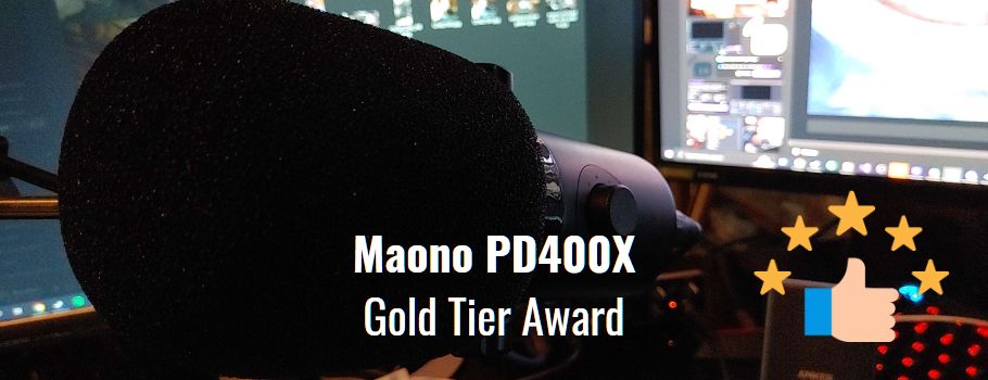 Maono PD400X Gold Tier Award