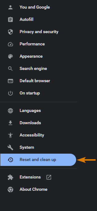 Reset and Clean Up Chrome Settings