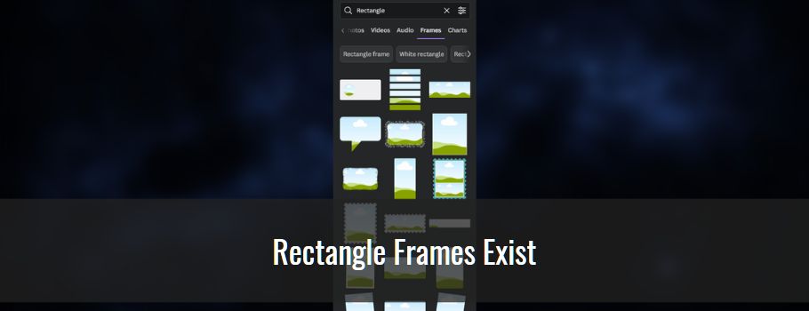 Rectangle Frames in Canva