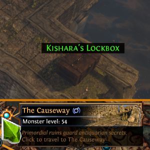 Locate Kishara's Star within The Causeway in Act 7. It is towards the end of the zone, next to the transition door to The Vaal City