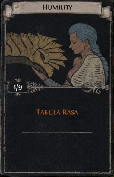 Path of Exile Divination Card: Humility