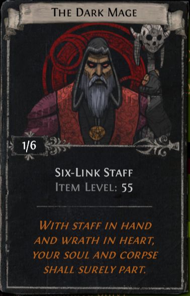 The Dark Mage Divination Card in Path of Exile